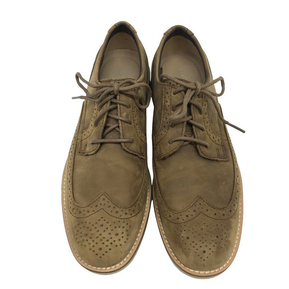 MARK NASON Mens Dress Shoes 8.5M /41.5 Short Wing Tip Brown Leather main image 6